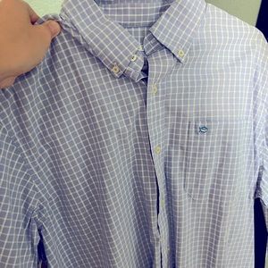 Southern Tide dress shirt, sharp and like new. Worn and washed 1x